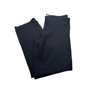 Betabrand Women’s Black Straight Leg Classic Dress Pants Office Size L Petite